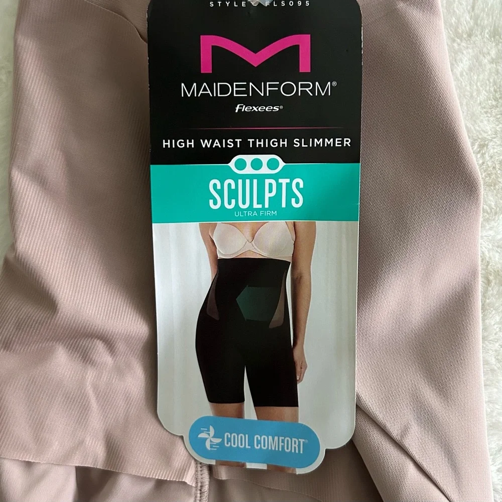 MAIDENFORM‎ WOMEN’S Shapewear SET Nude Adjustable Straps Grip Tape Slimming M